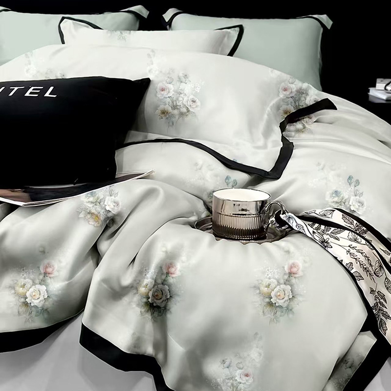 Picture of 40 Modal Reactive Digital Printing Fabric Woven Wide Flower Plant Bedding Fabric Source Wholesale