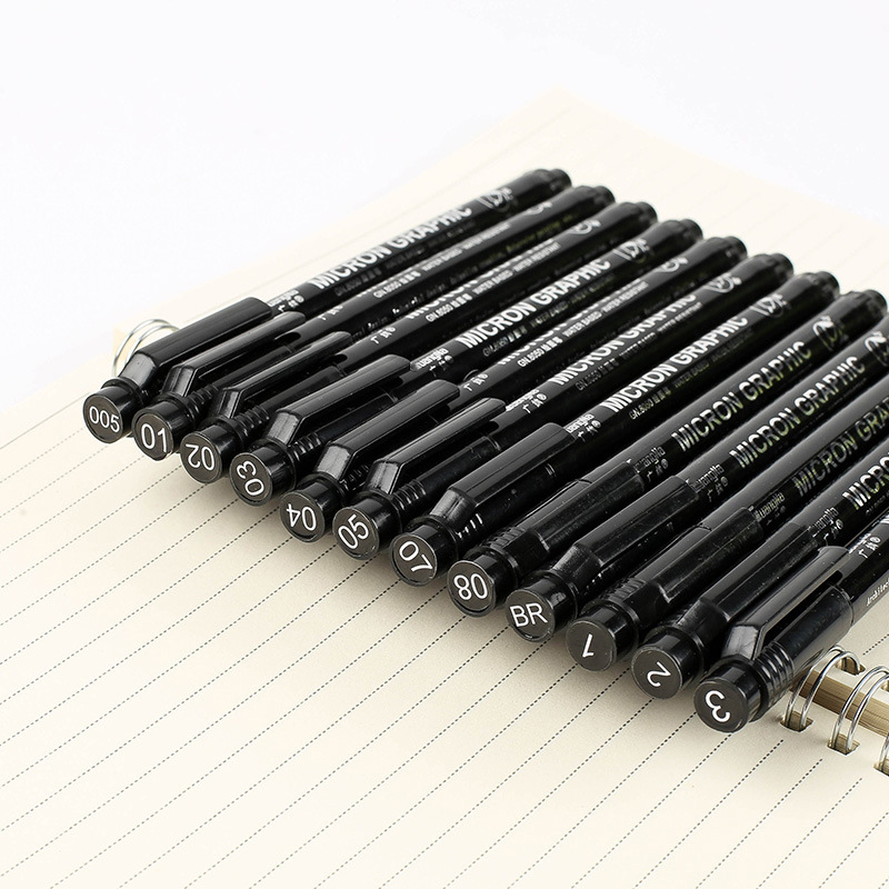 Picture of Guangna 8050 Refillable Needle Pen Set Waterproof Architectural Design Sketch Comic Brush Drawing Sketch Hook Pen
