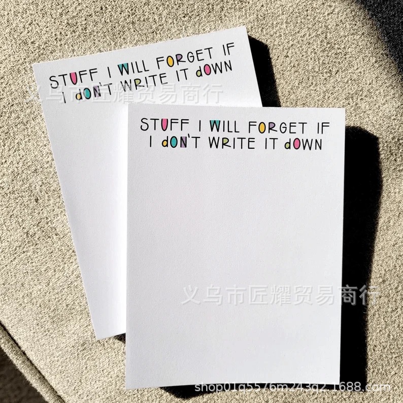 Yiwu in stock To Do List Notepad | Funny Stationery Notepad sticky notes