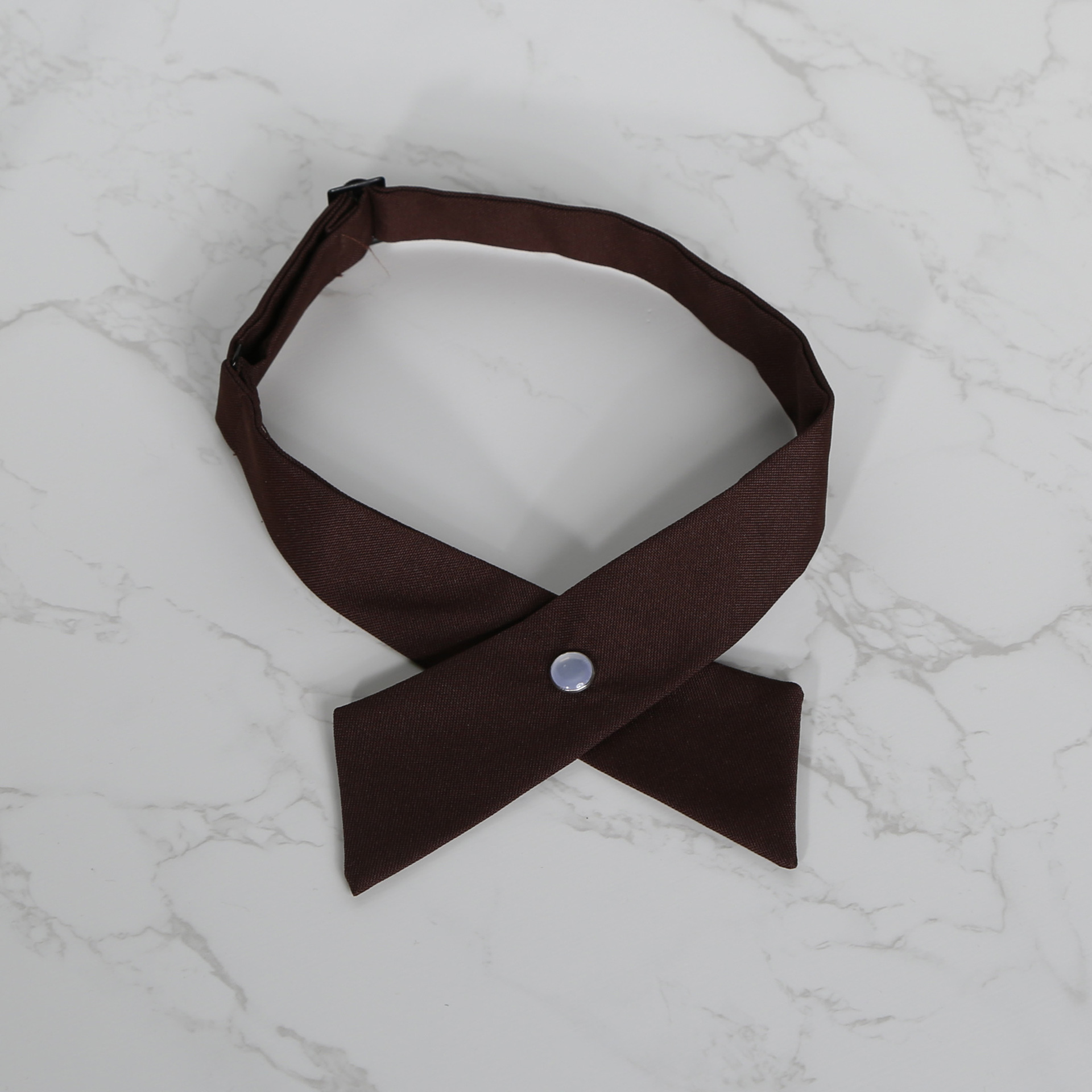 Picture of Japanese and Korean Casual Cross jk Cross Bow Tie Solid Color Printed Bow for Men and Women Professional Uniform Bow Tie Collar Flower