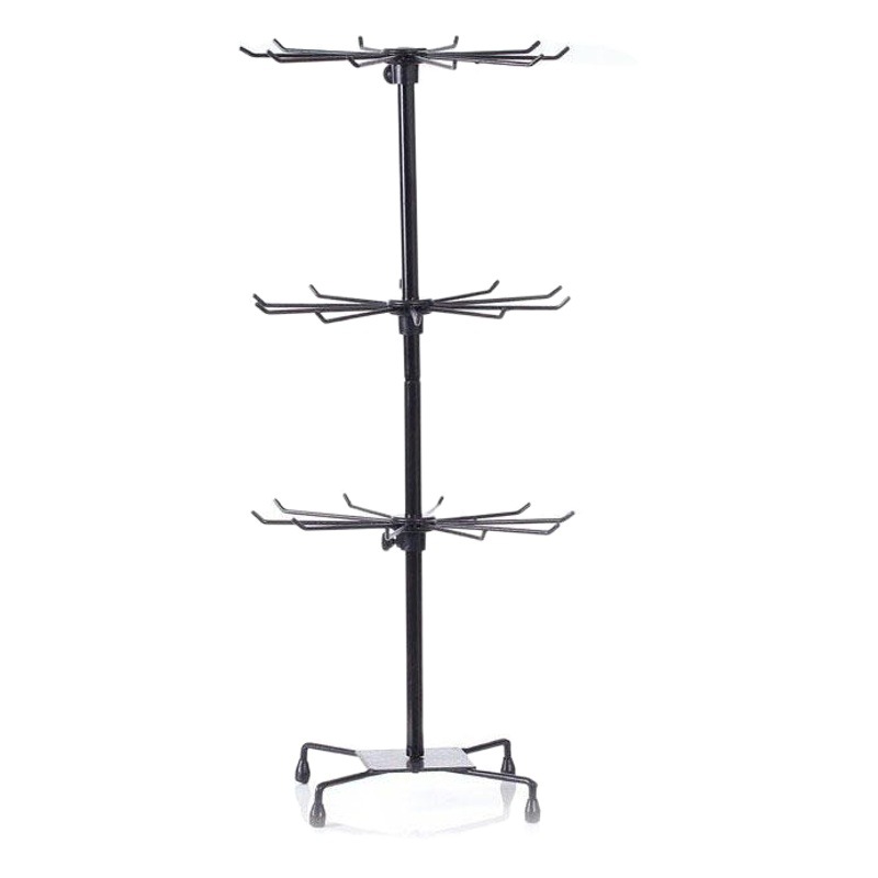 Three-layer rotatable rotating mobile phone hanger necklace rack bracelet display stand jewelry display stand