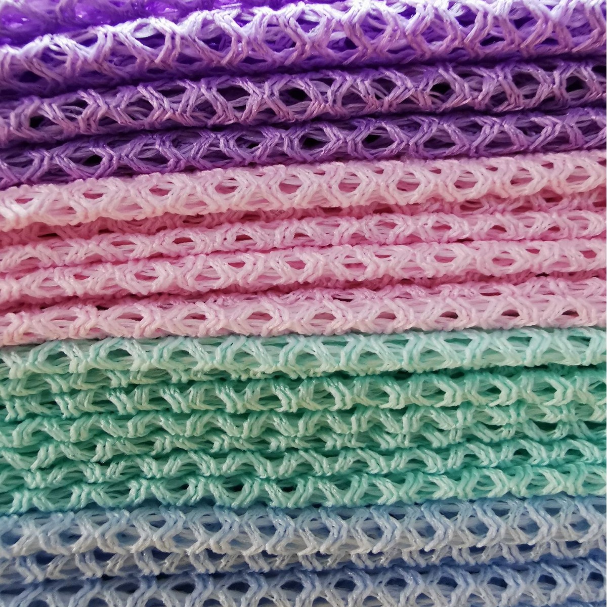 Manufacturer's New Elastic Low-Elastic Four-Corner Mesh Fabric Polyester Mesh Mesh Fabric Baby Hammock Fabric Wholesale