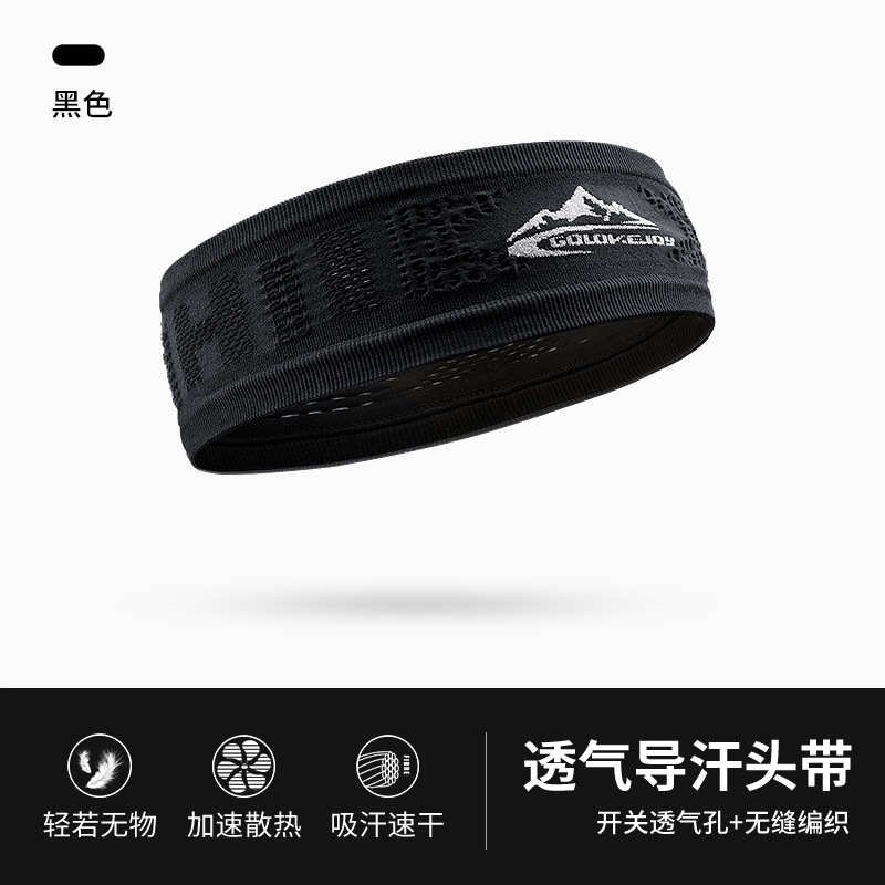 Picture of New Sports Headband for Men and Women Outdoor Running Basketball Fitness Yoga Sweat-Wicking Breathable High-Elastic Hairband Anti-Sweat Band