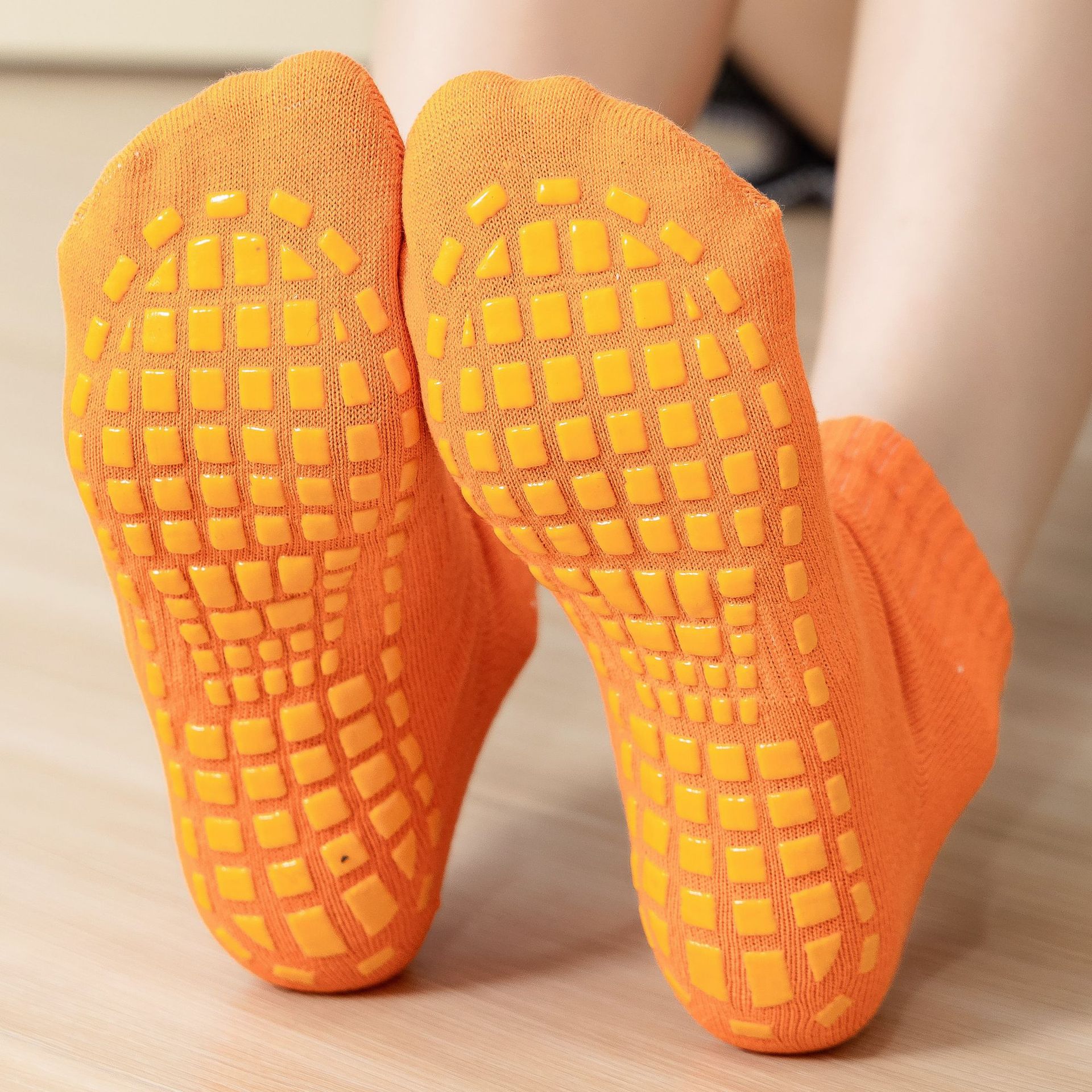 Picture of Factory wholesale trampoline socks dispensing non-slip socks floor socks children's playground early education adult yoga socks