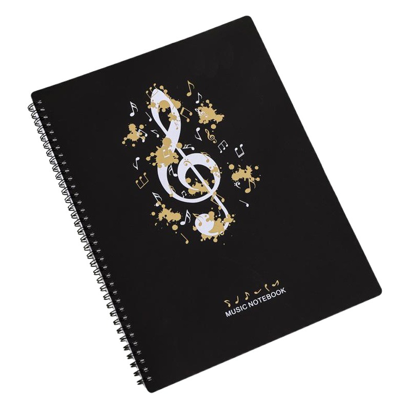 A4 New Information Booklet Loose-Leaf Transparent Insert Bag Music Score Folder Piano Music Score Folder Student Picture Folder Storage Book
