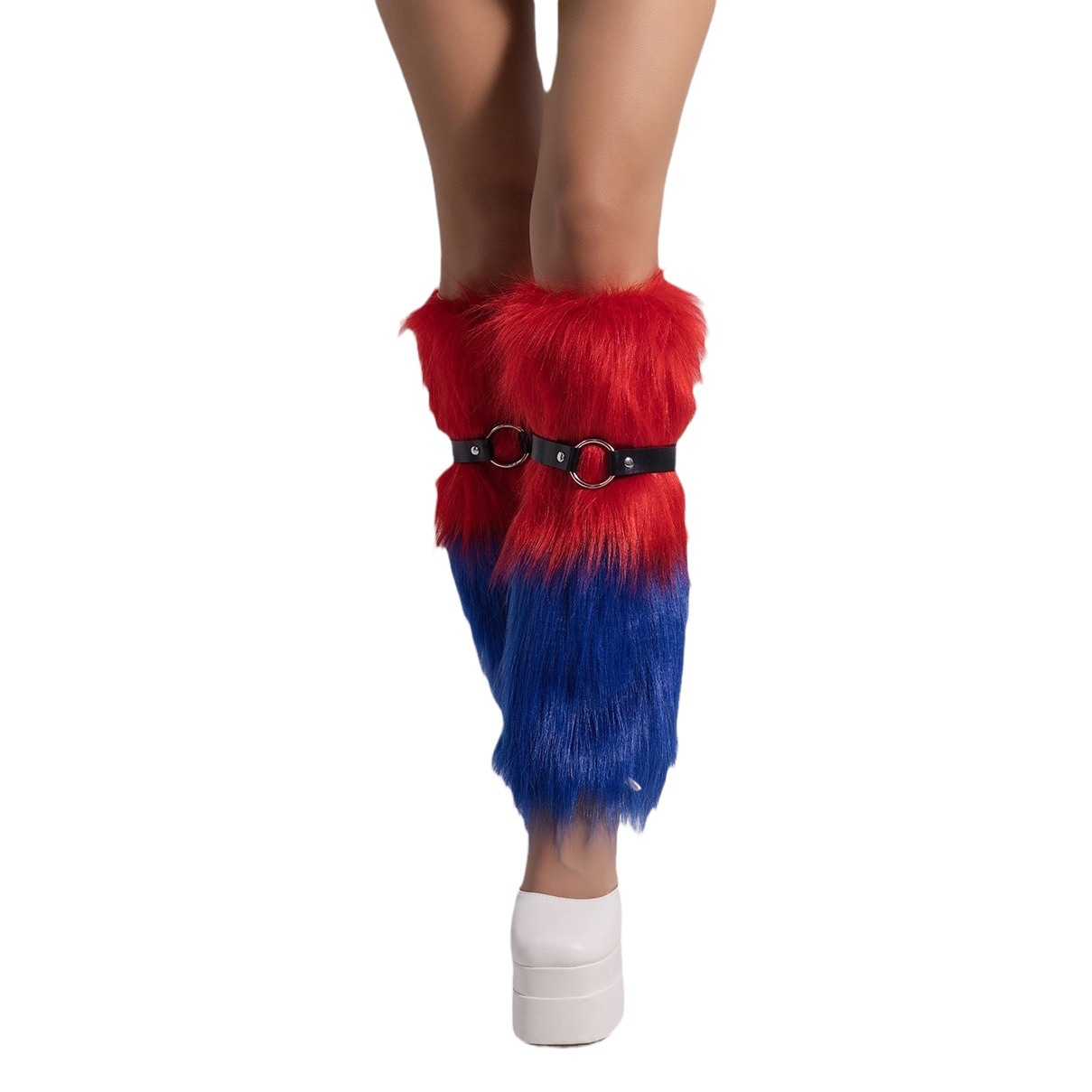 Trade Foot Covers Autumn and Winter Hot Girls Furry Snow Element Sleeves Imitation Fur Female Christmas Boots Foreign Trade Leg Covers Manufacturer Wholesale