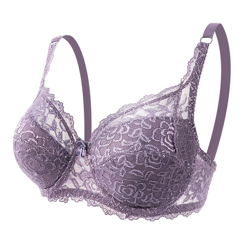Picture of North American cross-border lace CD plus size bra underwear foreign trade Amazon adjustable push up comfortable women's bra