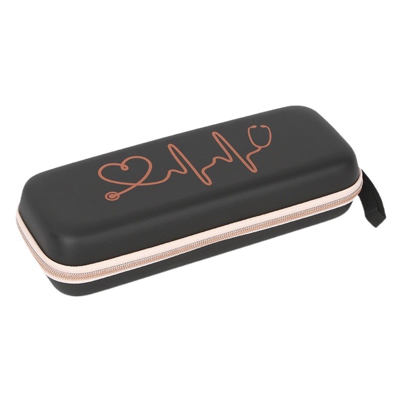 Factory Spot Stethoscope Cosmetics Bag Eva First Aid Medical Bag Household Fetal Heart Stethoscope Box Convenient Cosmetics Bag