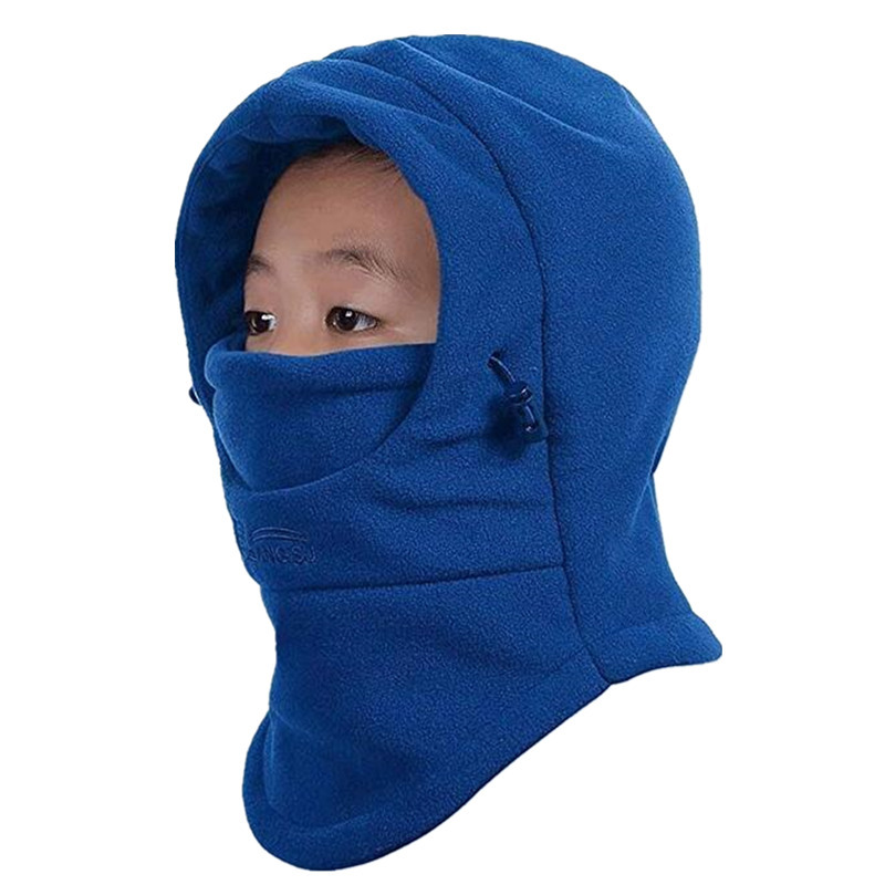 Picture of Hat Autumn and Winter Genuine Kidsren's Neck Scarf Hood Double-Layer Thickeneded Cold-Proof Warm Hat Kidsren Going to School Windproof Hood