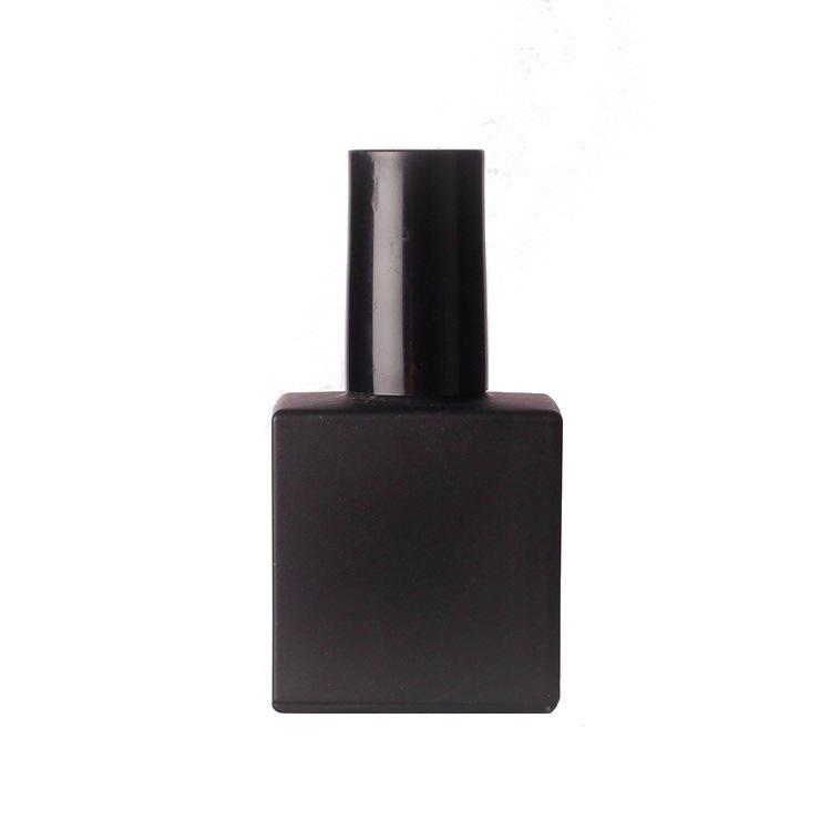 Picture of Wholesale 5ml-15ml transparent nail polish bottle black skull nail polish glass bottle empty bottle with brush