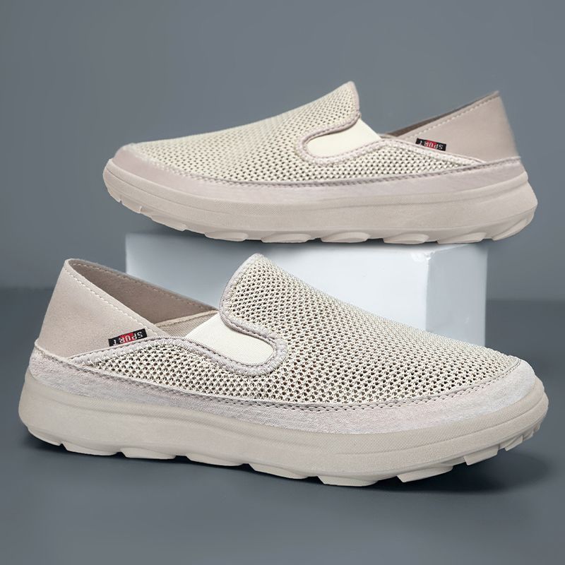 Shoes Men's Summer New Old Beijing Cloth Shoes Feiwei Korean Style Breathable Non-Stinky Feet Casual Soft Sole Slip-On Shoes