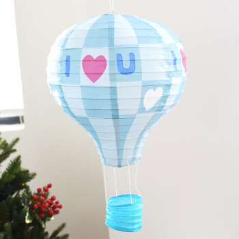 Picture of Hot Air Balloon Paper Lantern Decoration Shopping Mall Store Celebration Kindergarten Corridor Hanging Decoration Birthday Party Celebration Venue Layout
