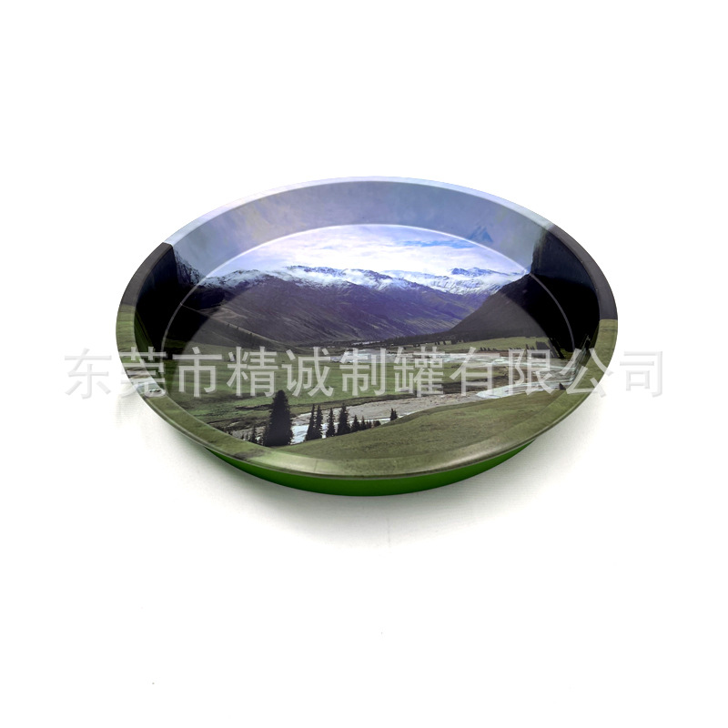 Picture of Large fruit plate iron plate printed tinplate tea tray metal plate