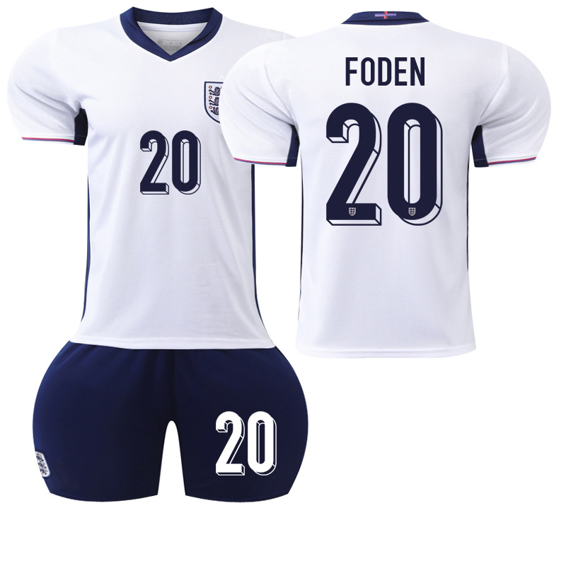 Picture of Euro 2024 New Football Jersey suit England Home Jersey Number 9 Kane 11 Foden 10 Bellingham