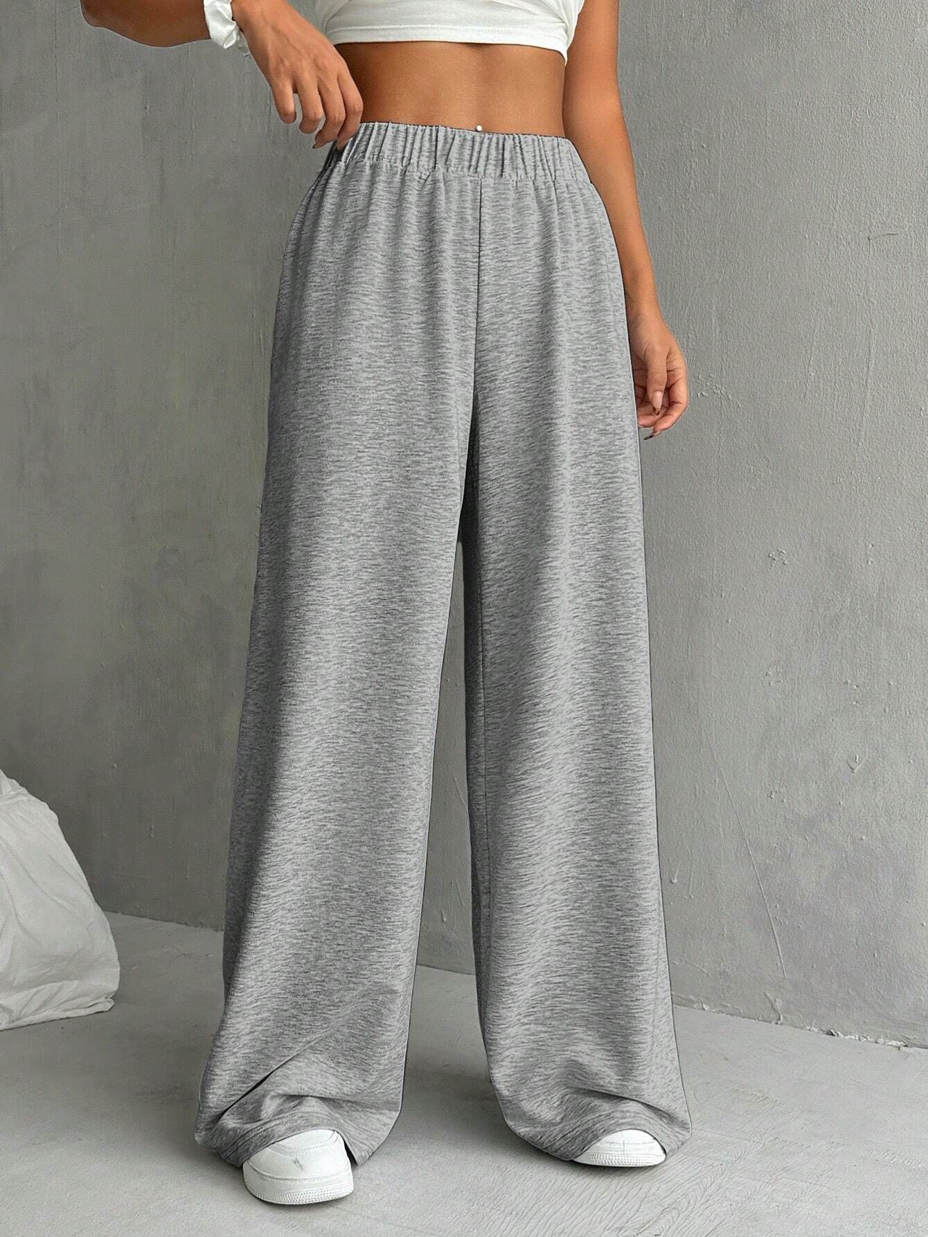 Cross-border 2024 Amazon ebay European and American foreign trade women's autumn and winter new loose solid color casual sports pants