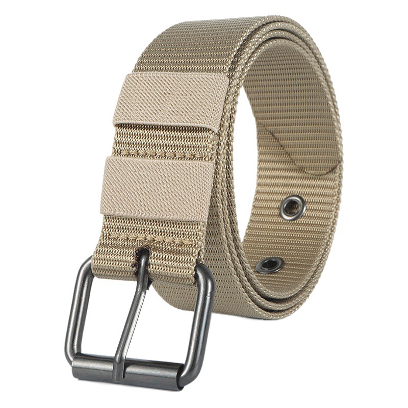 Belt men's sports leisure Joker nylon woven tactical belt full steam eye needle buckle military training pants belt wholesale