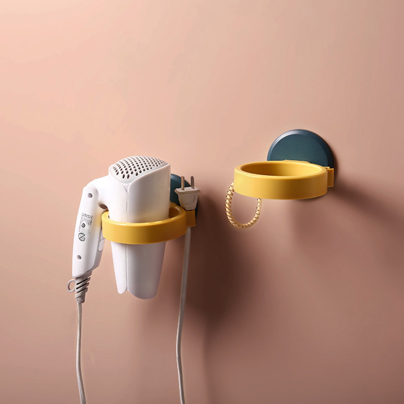 Hair Dryer Rack, Punch-Free Hair Dryer Rack, Bathroom Wall-Mounted Storage Rack, Home Bathroom Hair Dryer Rack Storage