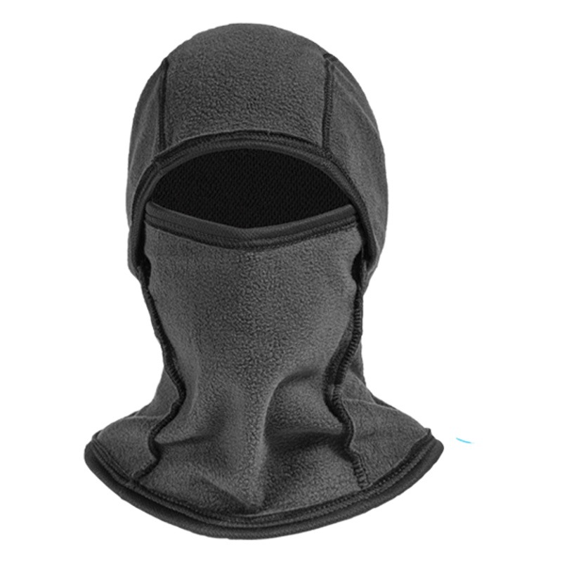 Winter Polar Fleece Warm Plus Velvet Mask to Prevent Cold and Frostbite Camouflage Cycling Hood Neck Scarf Ski Cycling Mask for Men