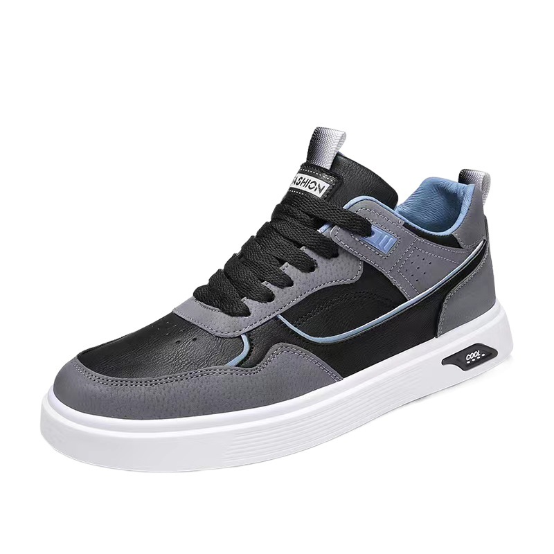 Outdoor Men's Shoes Spring and Summer Breathable 2025 New Student Leather Youth Sneakers Men's Versatile Casual Korean Style Trendy Shoes