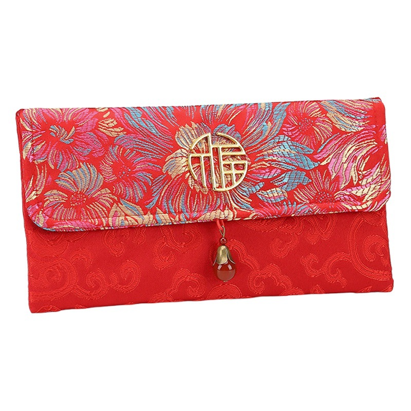 2025 New Year Snake Ten Thousand Yuan Fabric Red Packet Good Luck New Year Creative Lucky Bag New Year’S Eve Money Bag Red Packet