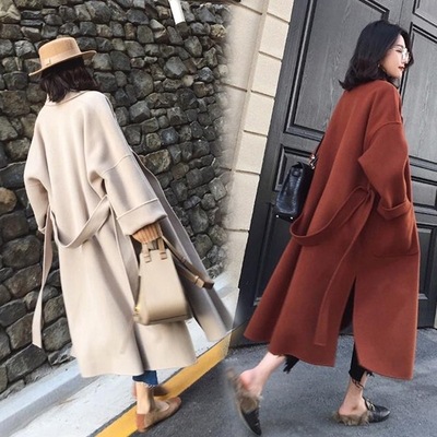 Picture of 2025 New Autumn and Winter Korean Style Cotton Thickeneded Woolen Outwear Slim Fit Large Size Mid-Length Woolen Outwear
