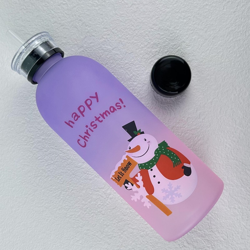 Picture of Large-capacity Plastic Straw Large Water Cup Plastic Wholesale Water Bottle High-looking Big Fat Cup Water Kettle Cute Summer