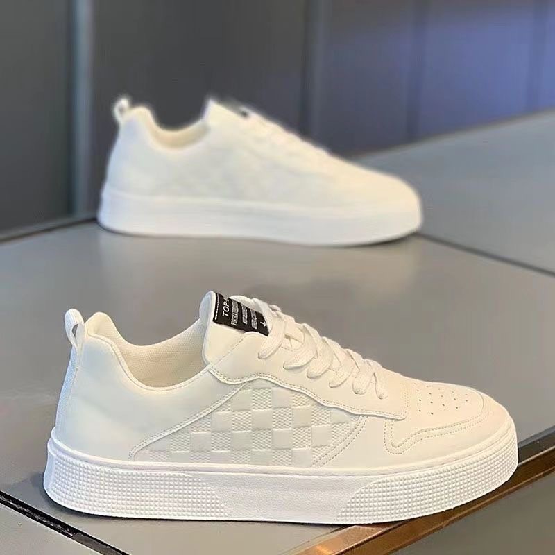 Summer Men's Shoes New Breathable White Shoes Men's Trendy All-match Platform Sneakers Casual Shoes Sneakers Trendy Shoes