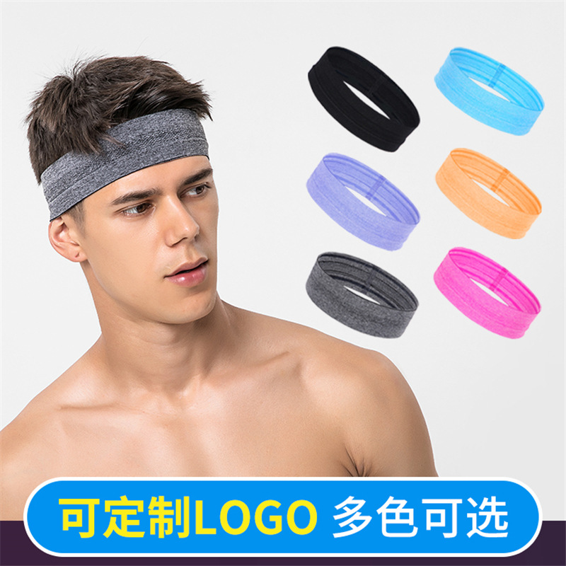 Amazon Cross-Border Sports Headband Fitness Running Sweat-Guided Headband Sports Headband Sweat-Absorbent Band Two-Color