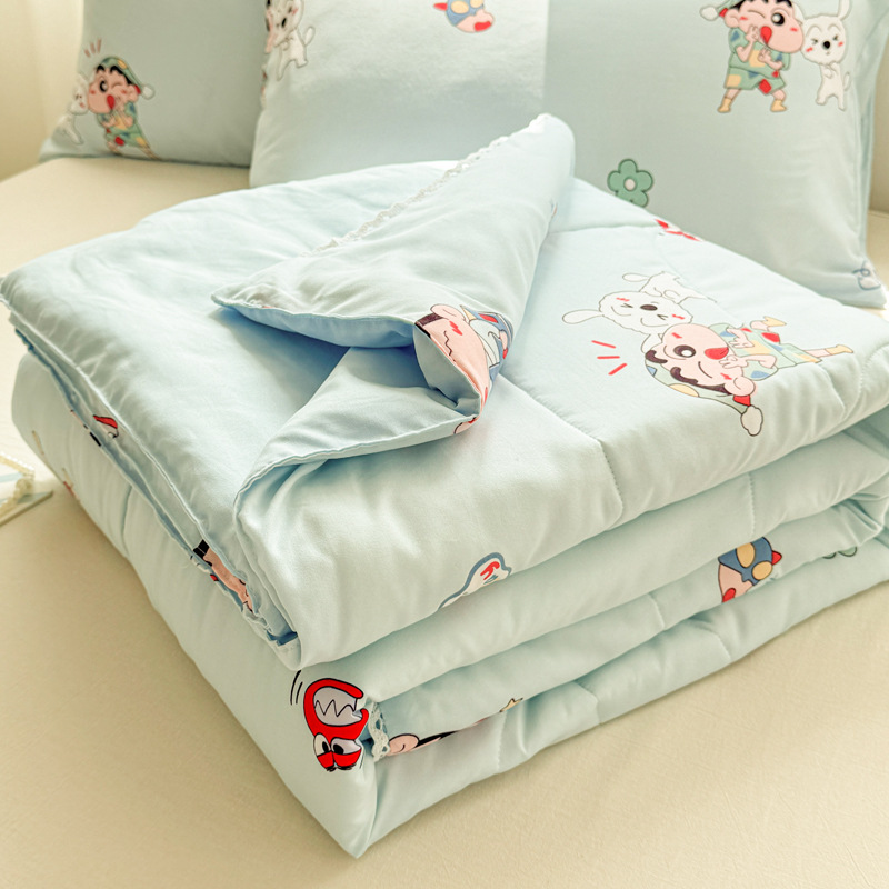 Picture of Class A Maternal and Infant Grade Summer Quilt Lace Summer Cool Quilt Summer Air-conditioning Quilt Double Washed Cotton Quilt Core Children's Thin Quilt Ins