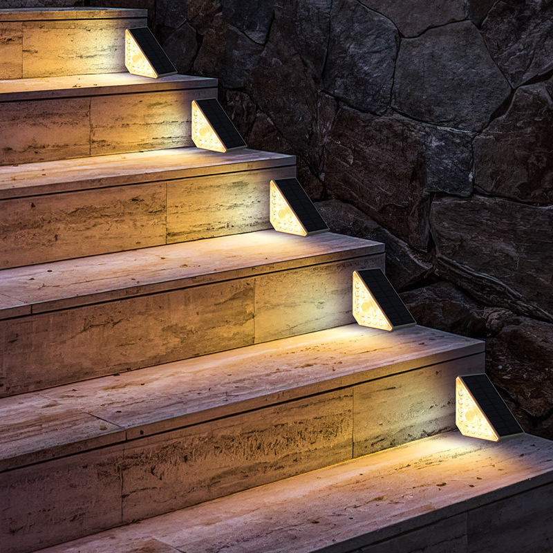Picture of Cross-Border Hot Selling Solar Stair Lamp Step Lighting Courtyard Garden Atmosphere Balcony Solar Foot Lamp