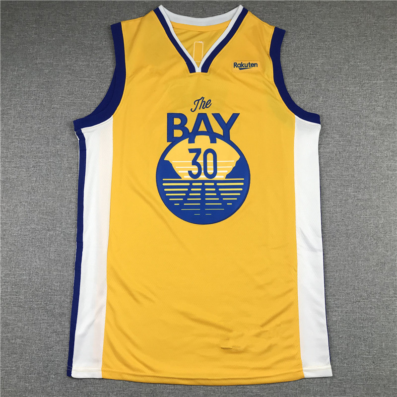 Embroidered Casual Sports Training Basketball Uniform Warrior 30 # Curry Curry Vest Uniform Statement Version Yellow
