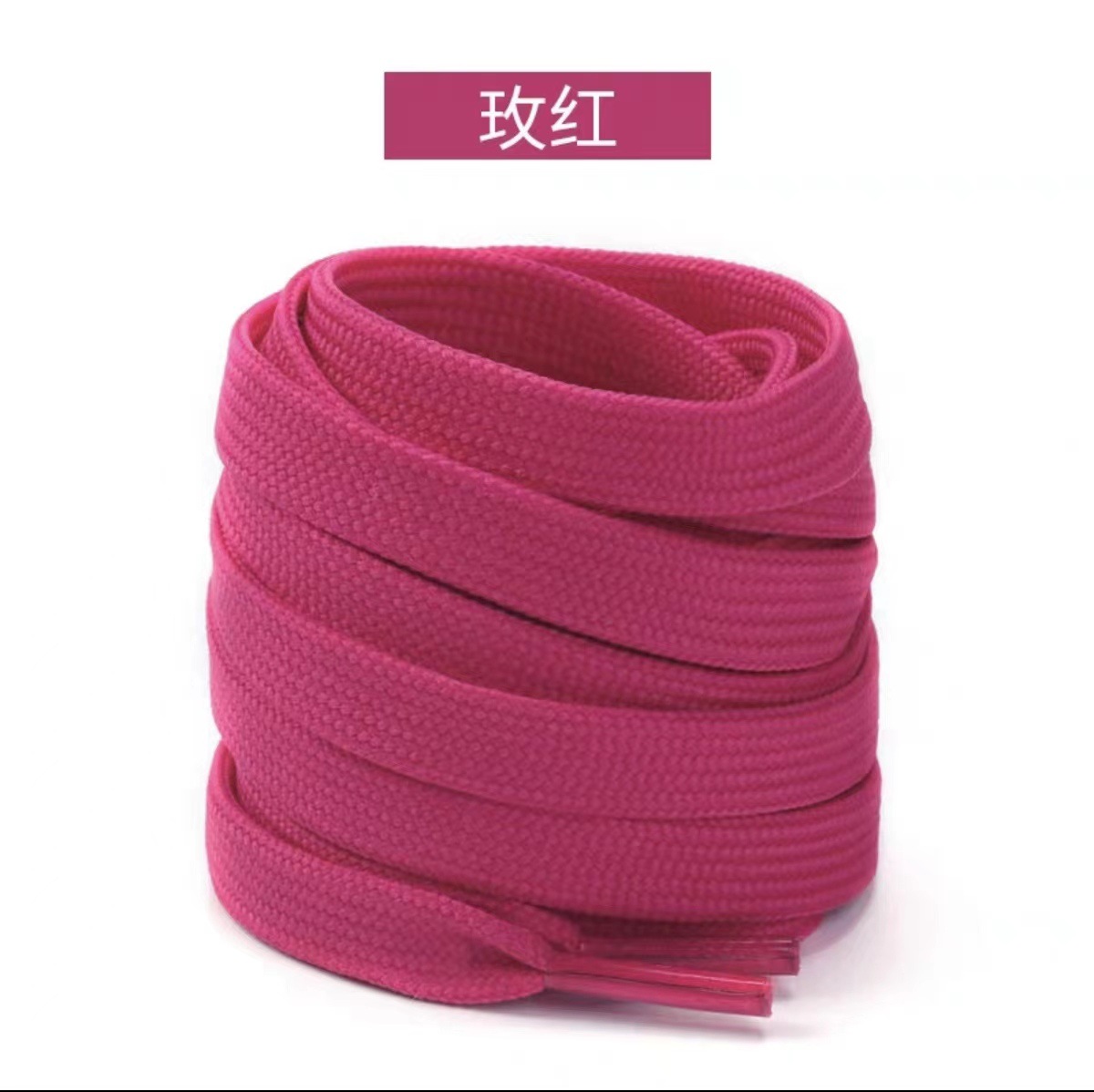 Picture of Shoelaces White Shoes Casual Shoelaces Flat Thickeneded Double Layer Fine Grain Shoelaces Ins Trendy White Pink Shoelaces Wholesale