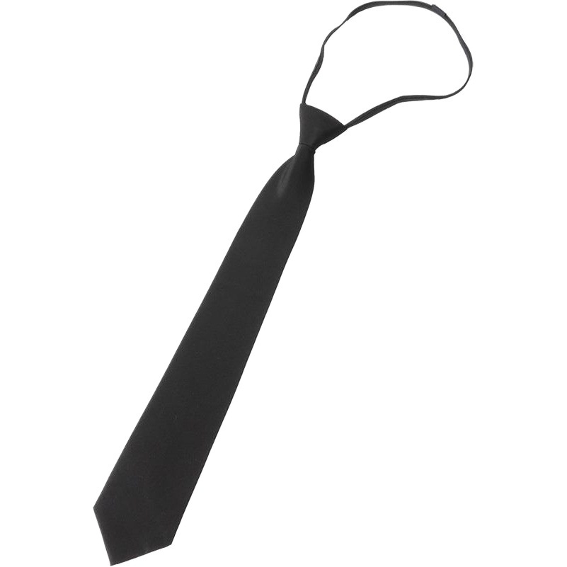 Factory direct tie men's formal business 8cm plain red black blue work leisure wedding lazy zipper