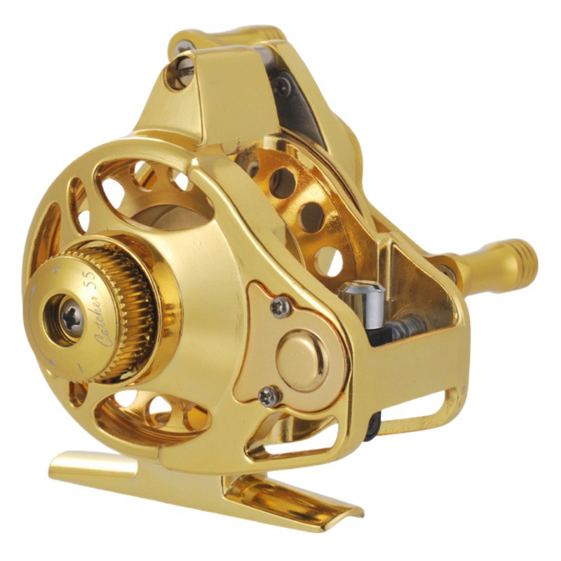 Komailong automatic cable front wheel double speed Sanda fishing wheel ultra light grain wheat wheel high foot with drain all metal fishing wheel