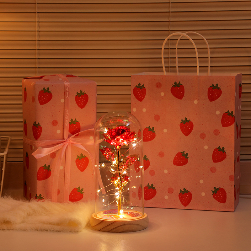 Picture of Immortal bouquet rose night light ornament bedroom decoration birthday gift for girlfriend girl children student Qixi Festival