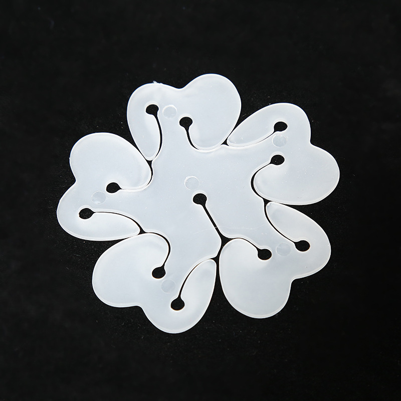 Picture of Wholesale modeling balloon accessories plum blossom card clip wedding room decoration flower shaped balloon clip-new 6 in 1