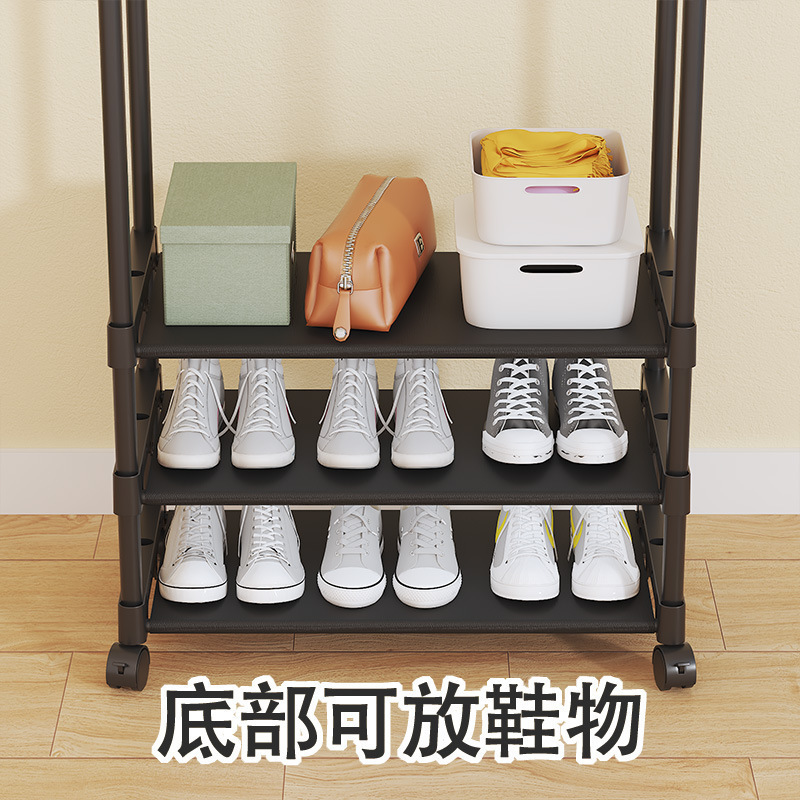Picture of Southeast Asia's Best-Selling Simple Household Double-Pole Clothes Drying Rod with Elbow Clothes Rack Bedroom Dormitory Storage Clothes Rack