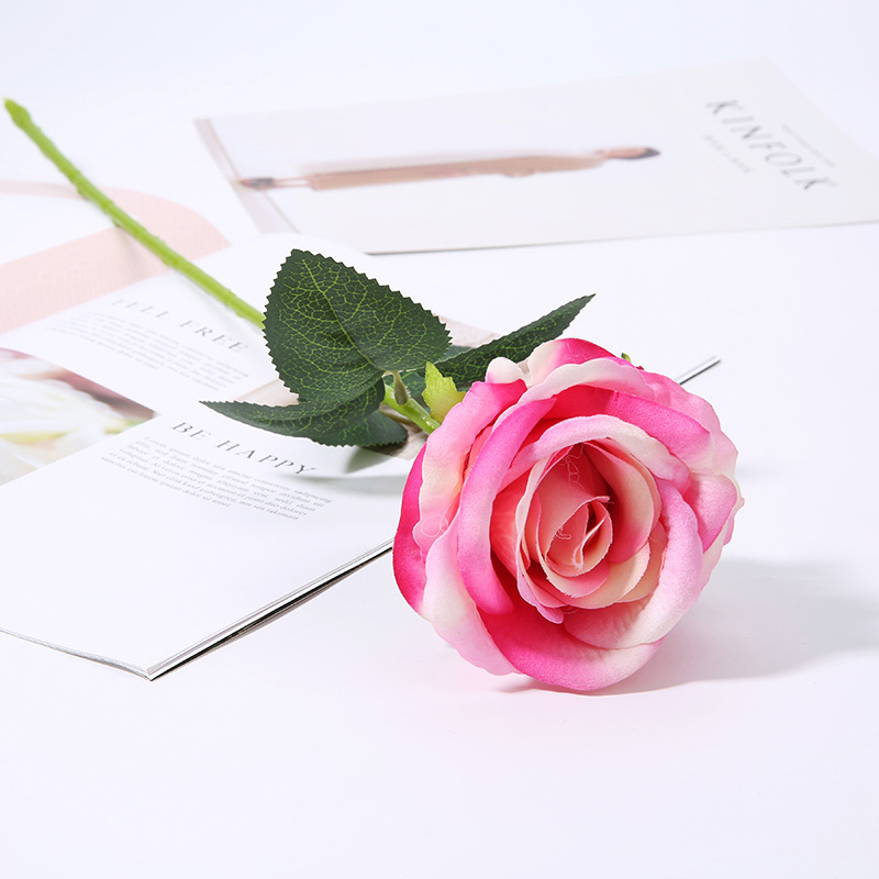 Picture of Cross-Border Supply Velvet Rose Home Decoration Wedding Bouquet Gothic Halloween Black Rose Simulated Rose