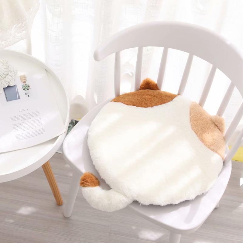 Picture of Japanese Style Cat Cushion Slow Rebound Sofa Student Dormitory Chair Cushion Soft Butt Cushion Memory Foam Removable and Washable