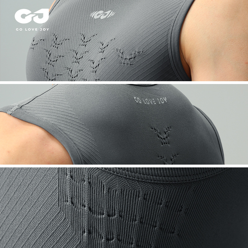 Picture of Summer fitness vest men's running special training sportswear riding breathable quick-drying high elasticity muscle JS03