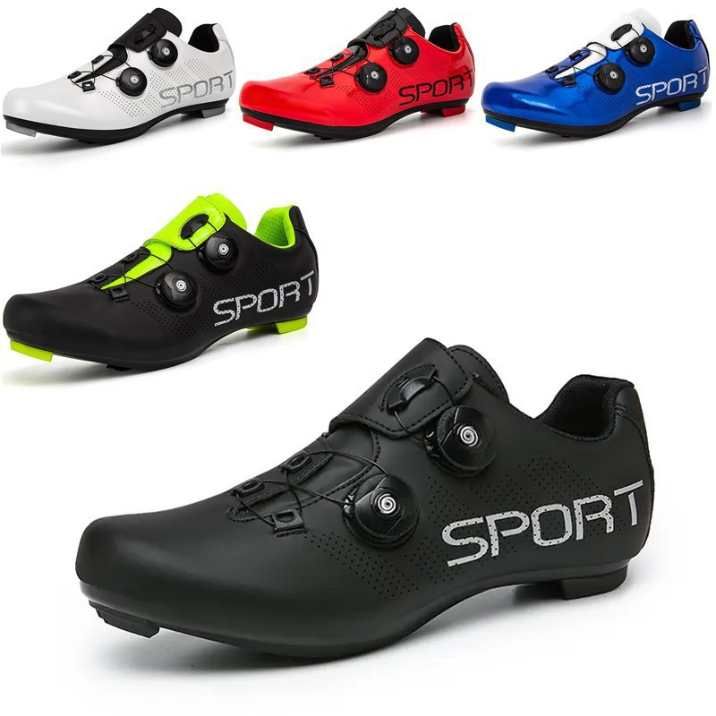 Mountain Cycling Shoes Outdoor Sports Bike Road Lock Shoes Hard Sole Dynamic Bicycle Shoes New Velcro Lock Shoes