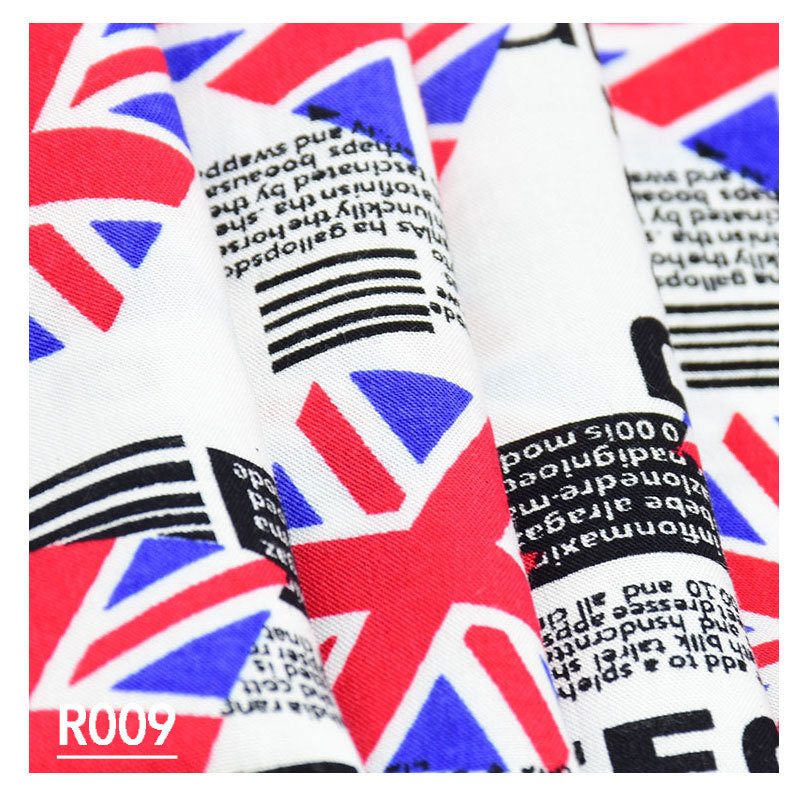 Free sample 45 rayon plain printed reactive printed artificial cotton fashion dress shirt fabric
