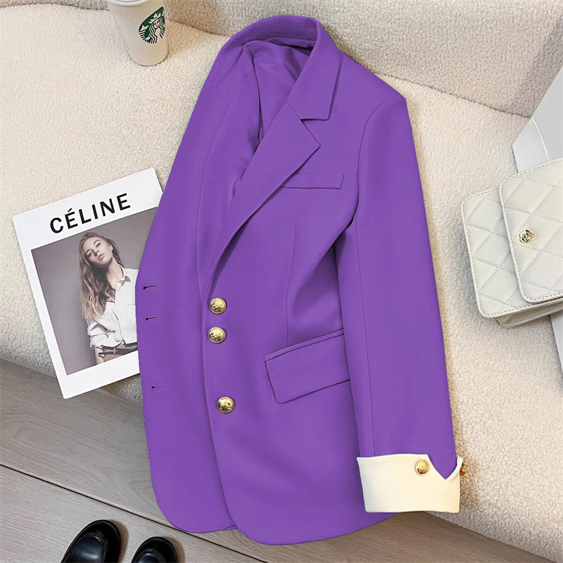 Picture of White Suit Jacket for Women 2025 Spring New Style Casual Elegant Lady High-End Street Style Popular Suit This Year