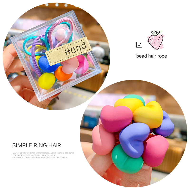 Picture of Children's hair rope hair ring does not hurt the hair of Korean baby girl rubber band hair rope headdress cute girl hair accessories