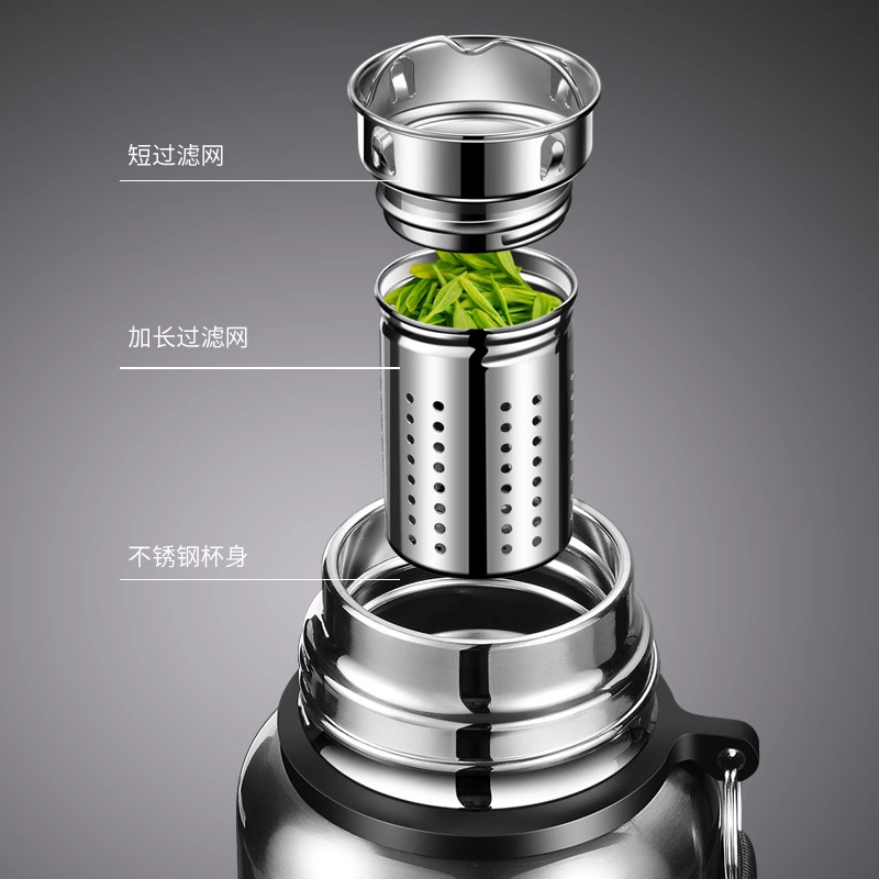 Picture of Large Capacity 316 Stainless Steel All-Steel Pot Men's Outdoor Travel Mountaineering Portable Thermos Cup Wholesale Cross-Border