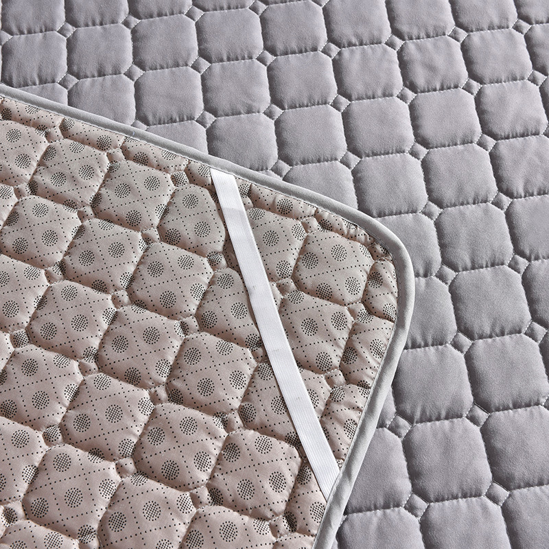 Picture of Four Seasons Mattress Cushion Household Protective Pad Thin Student Dormitory Single Bed Mattress Cushion Folding Bedroom Double