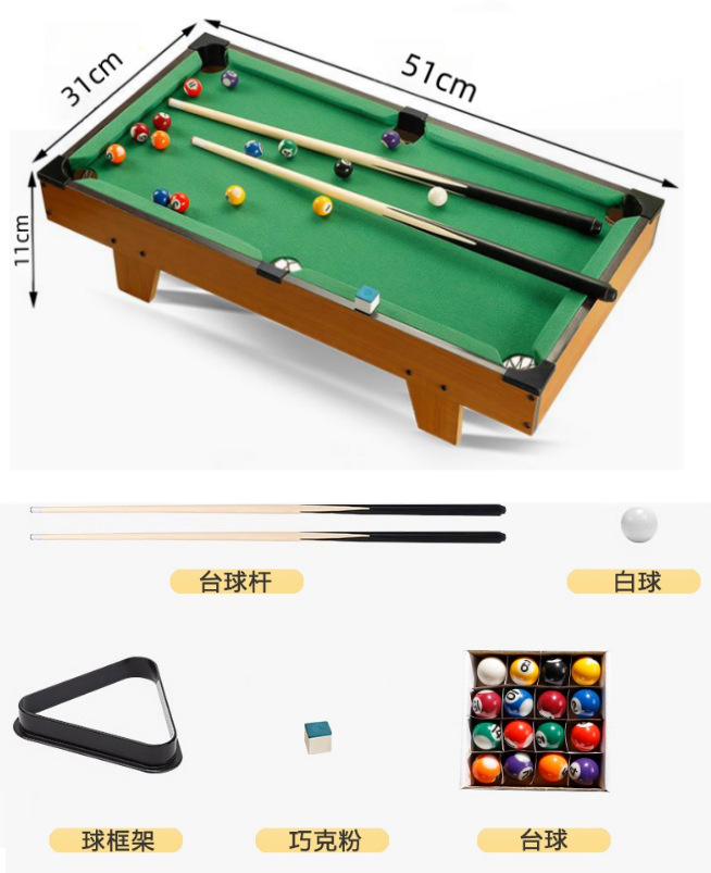 Picture of Children's billiard table household wholesale mini billiard snooker small billiard table toy billiard table set