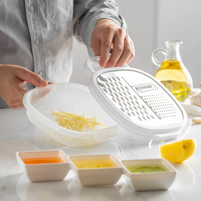 Picture of Multi-functional stainless steel grater household potato carrot grater kitchen gadget vegetable cutter