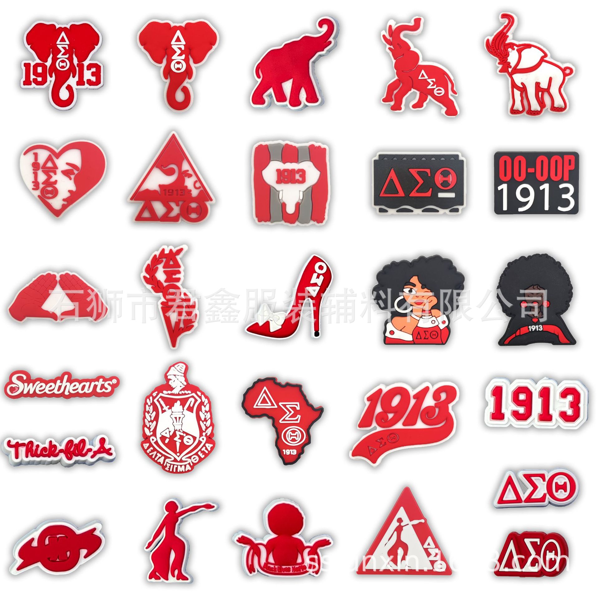 European and American Red Community Friendship Cave Shoes Shoe Buckle Cave Shoes Accessories Cave Shoes Decorative Buckle Amazon Set