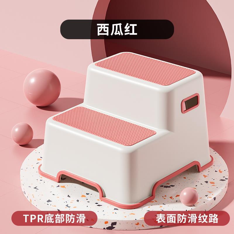 Picture of Ladder stool: home two-step ladder step, pedal high and low stool, ladder chair, dual-purpose kitchen climbing stool, car wash stool, child adult